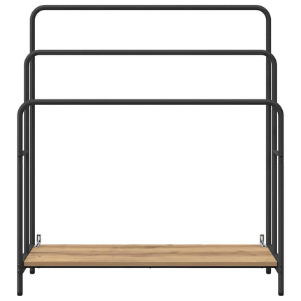 Porte-vêtements avec étagère chêne artisanal 90 x 30 x 100,5 cm