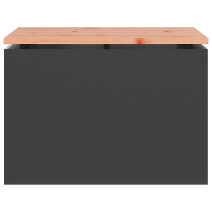 Banc de jardin Noir 60 x 40 x 43 cm