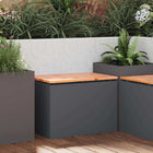 Banc de jardin Anthracite 60 x 40 x 43 cm Acier