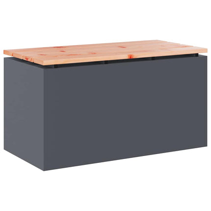 Banc de jardin Anthracite 80 x 40 x 43 cm Acier
