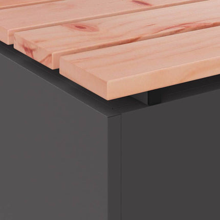 Banc de jardin Noir 100 x 40 x 43 cm Acier