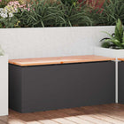Banc de jardin Noir 100 x 40 x 43 cm Acier