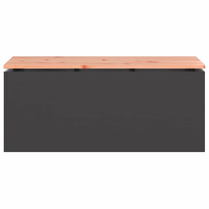 Banc de jardin Noir 100 x 40 x 43 cm Acier