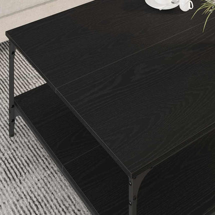 Table Basse Bois D'ingénierie Chêne noir 80 x 80 x 40 cm