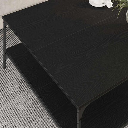 Table Basse Bois D'ingénierie Chêne noir 100 x 100 x 40 cm