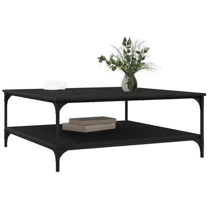 Table Basse Bois D'ingénierie Chêne noir 100 x 100 x 40 cm