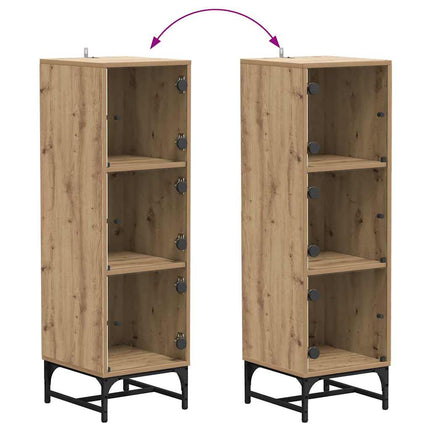 Haut Armoire chêne artisanal 35 x 37 x 117 cm Bois d'ingénierie