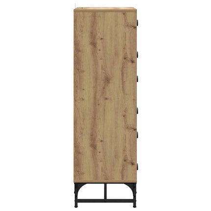 Haut Armoire chêne artisanal 35 x 37 x 117 cm Bois d'ingénierie