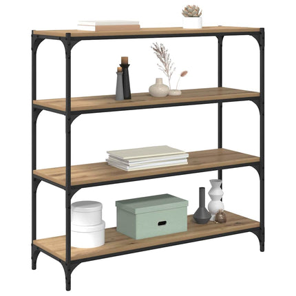 Bibliothèque Chêne artisanal 100 x 33 x 100 cm