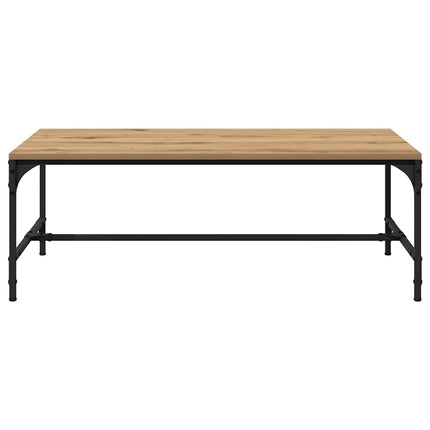 Table basse Chêne artisanal 100 x 50 x 35 cm Bois d'ingénierie