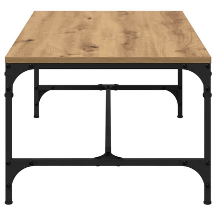 Table basse Chêne artisanal 100 x 50 x 35 cm Bois d'ingénierie