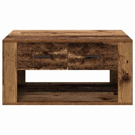 Table Basse 80 X 50 X 40 Cm Bois D'ingénierie Bois ancien