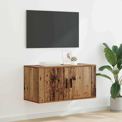 Meuble TV mural Bois ancien 80 x 34,5 x 40 cm Bois d'ingénierie