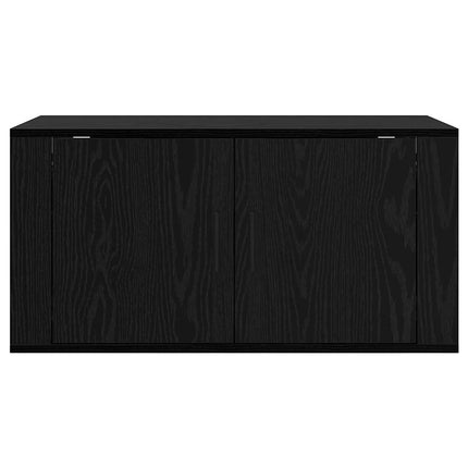 Meuble TV mural Chêne noir 80 x 34,5 x 40 cm Bois d'ingénierie