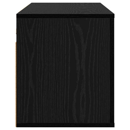 Meuble TV mural Chêne noir 80 x 34,5 x 40 cm Bois d'ingénierie