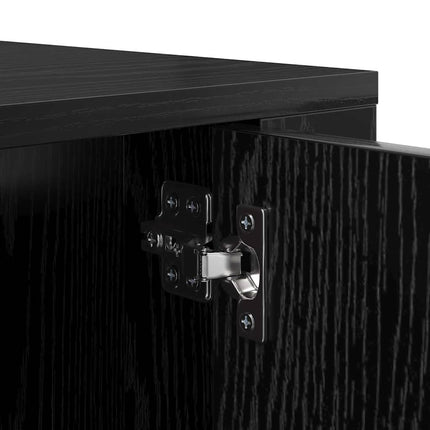 Meuble TV mural Chêne noir 100 x 34,5 x 40 cm Bois d'ingénierie