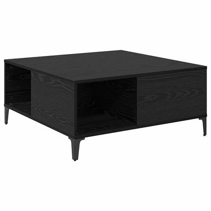 Table Basse 80 X 80 X 36,5 Cm Bois D'ingénierie Chêne noir