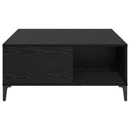 Table Basse 80 X 80 X 36,5 Cm Bois D'ingénierie Chêne noir