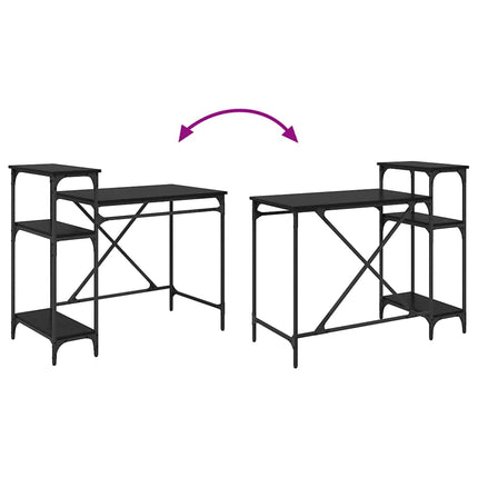 Bureau Chêne noir 105 x 50 x 90 cm Bois d'ingénierie