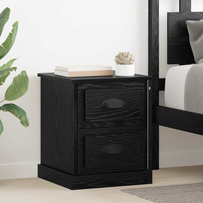 Cabinet de chevet 2 pcs Chêne noir 39 x 39 x 47.5 cm