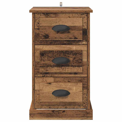 Cabinet De Chevet Avec Tiroir 39 X 39 X 67,5 Cm Bois ancien
