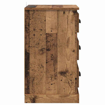 Cabinet De Chevet Avec Tiroir 39 X 39 X 67,5 Cm Bois ancien