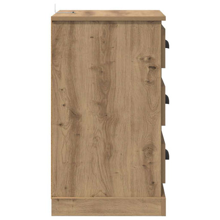 Cabinet De Chevet Avec Tiroir 39 X 39 X 67,5 Cm chêne artisanal
