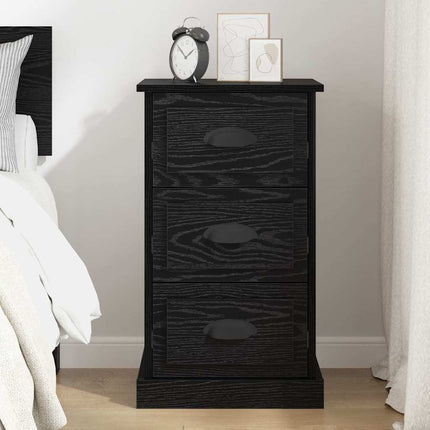 Cabinet De Chevet Avec Tiroir 39 X 39 X 67,5 Cm Chêne noir