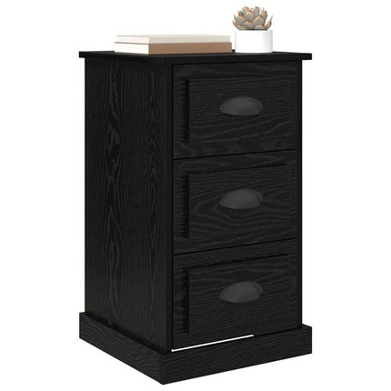 Cabinet De Chevet Avec Tiroir 39 X 39 X 67,5 Cm Chêne noir