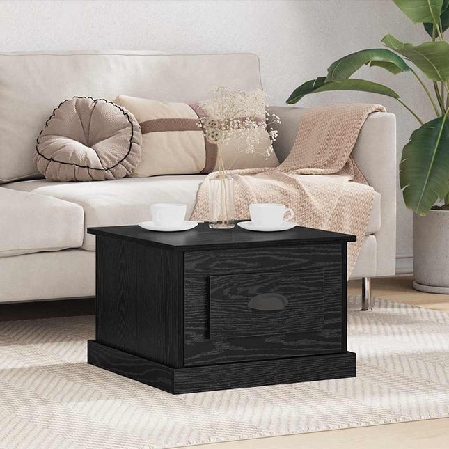 Table Basse 50 X 50 X 35 Cm Bois D'ingénierie Chêne noir