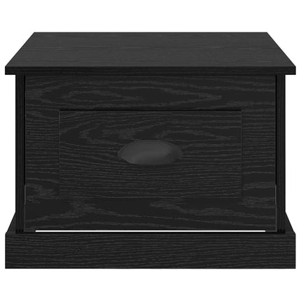 Table Basse 50 X 50 X 35 Cm Bois D'ingénierie Chêne noir