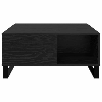 Table Basse 80 X 80 X 36,5 Cm Bois D'ingénierie Chêne noir