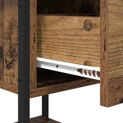 Table de chevet Bois Ancien 34 x 35,5 x 45 cm Bois d'ingénierie