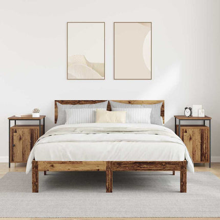 Cabinet de chevet 2 pcs Bois ancien 40 x 42 x 60cm