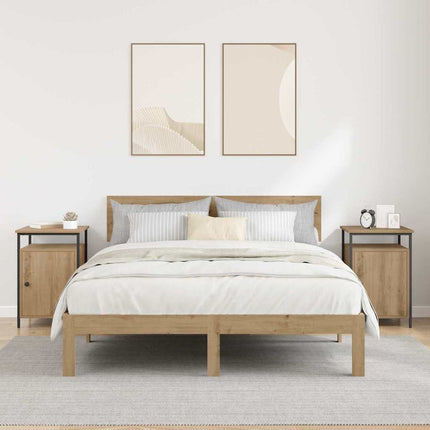 Cabinet de chevet 2 pcs Chêne artisanal 40 x 42 x 60cm