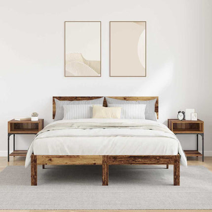 Table de chevet 2 pcs Bois ancien 40 x 40 x 50 cm