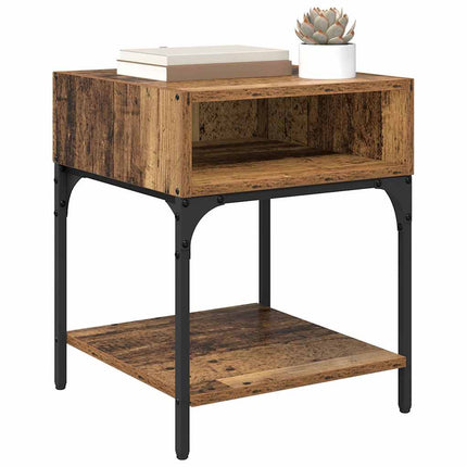 Table de chevet 2 pcs Bois ancien 40 x 40 x 50 cm