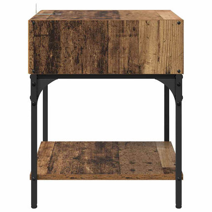 Table de chevet 2 pcs Bois ancien 40 x 40 x 50 cm