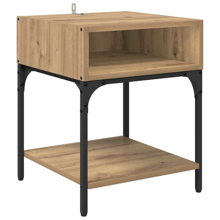 Table de chevet chêne artisanal 40 x 40 x 50 cm