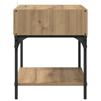 Table de chevet chêne artisanal 40 x 40 x 50 cm