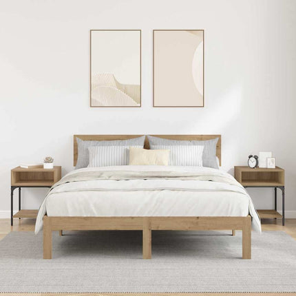 Table de chevet 2 pcs chêne artisanal 40 x 40 x 50 cm