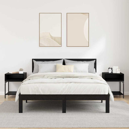 Table de chevet 2 pcs Chêne noir 40 x 40 x 50 cm