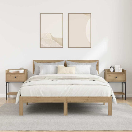 Table de chevet 2 pcs chêne artisanal 40 x 29 x 60 cm