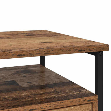 Cabinet de chevet avec tiroir 2 pcs Bois ancien 40 x 42 x 55 cm