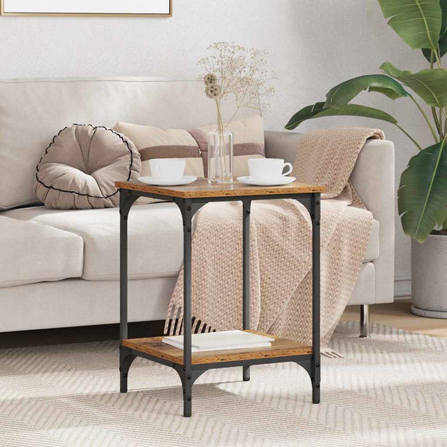 Table Basse Bois D'ingénierie Bois ancien 40 x 40 x 55 cm