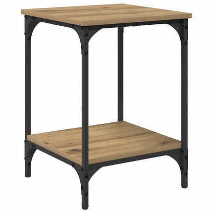 Table Basse Bois D'ingénierie chêne artisanal 40 x 40 x 55 cm