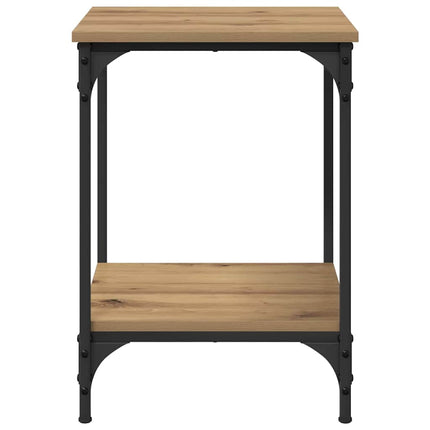 Table Basse Bois D'ingénierie chêne artisanal 40 x 40 x 55 cm