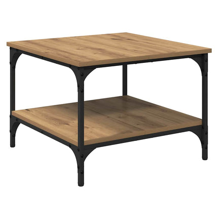 Table Basse Bois D'ingénierie chêne artisanal 55 x 55 x 40 cm