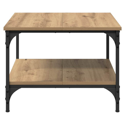 Table Basse Bois D'ingénierie chêne artisanal 55 x 55 x 40 cm