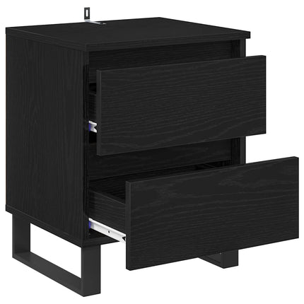 Cabinet de chevet Chêne noir 40 x 35 x 50 cm Bois d'ingénierie
